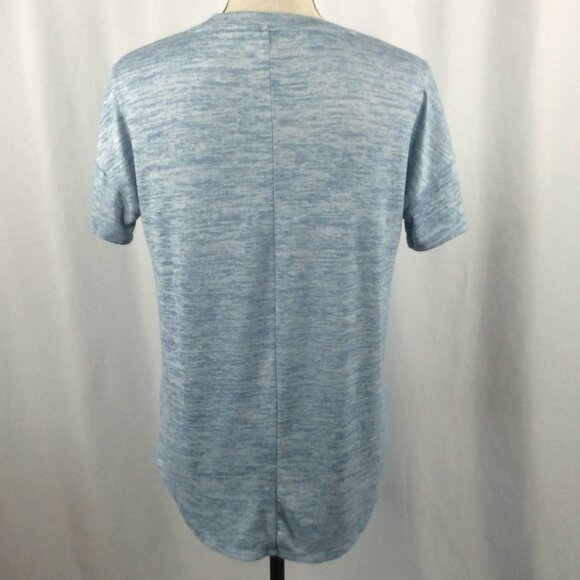 a.n.a. A New Approach Sweater Womens Small Blue V-Neck Short Sleeve Knit - Picture 3 of 8